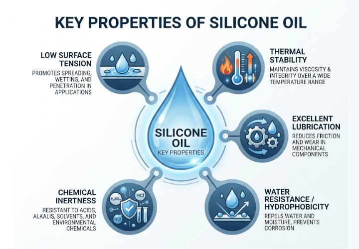 Key properties  of Silicone Oil